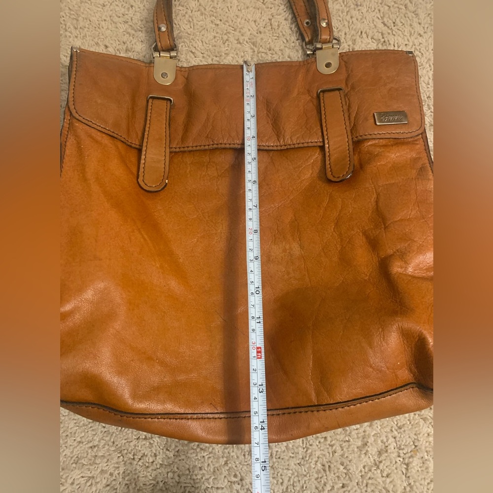 (Donated) Vintage Leather Tote Bag - Picture 10 of 14